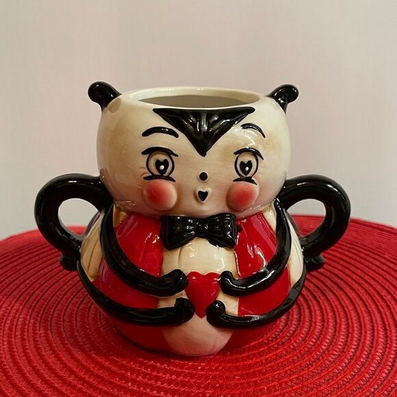 Johanna Parker Valentines Spider & Ghost mugs set of 2 NWT - Picture 2 of 13